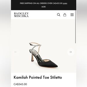 Badgley Mischka- Kamilah pointed toe stiletto